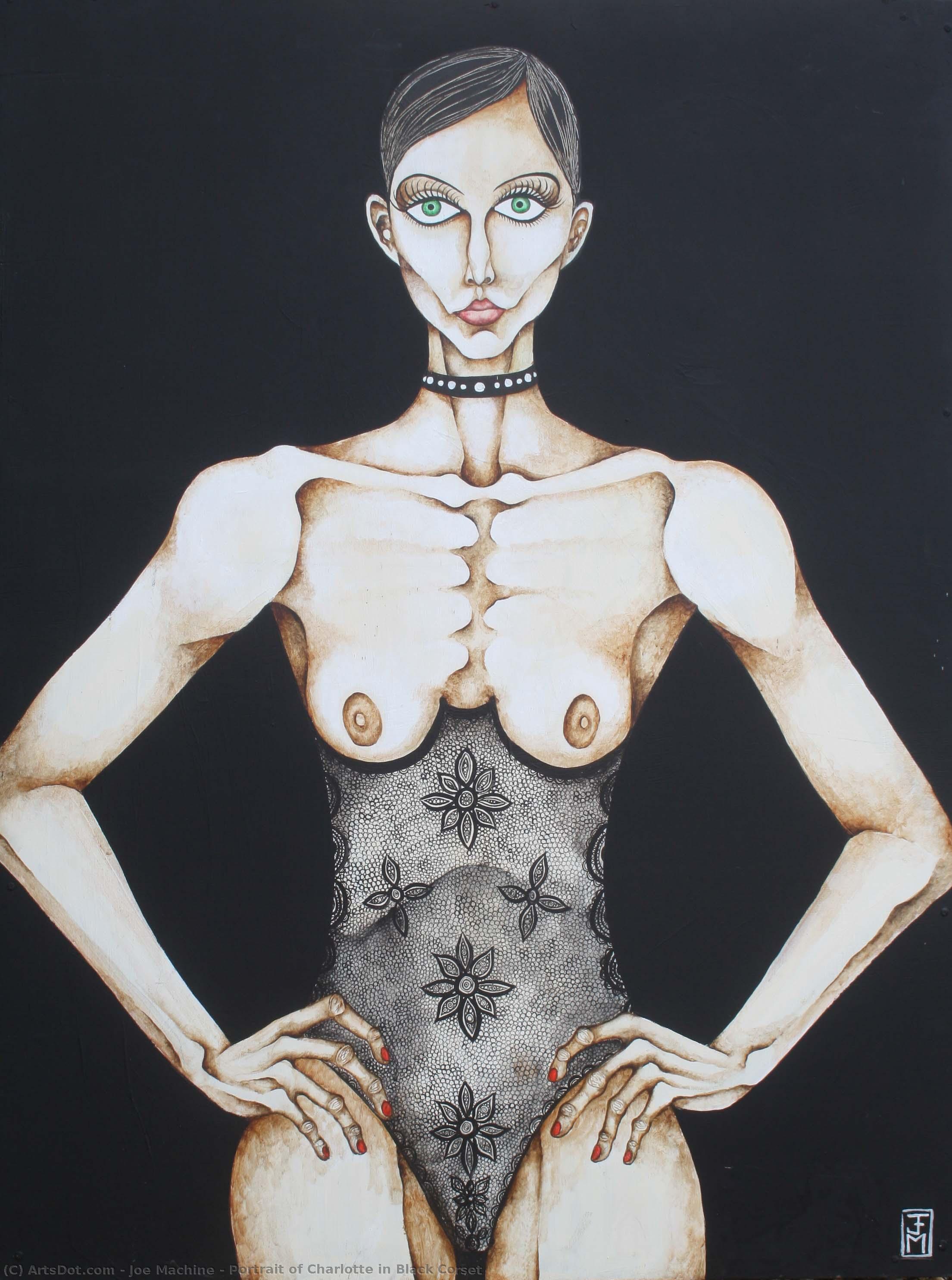 Portrait Of Charlotte In Black Corset — Joe Machine