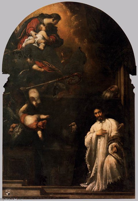 St Benedict Presents Pasqualino Daneli To The Virgin — Sebastiano Mazzoni