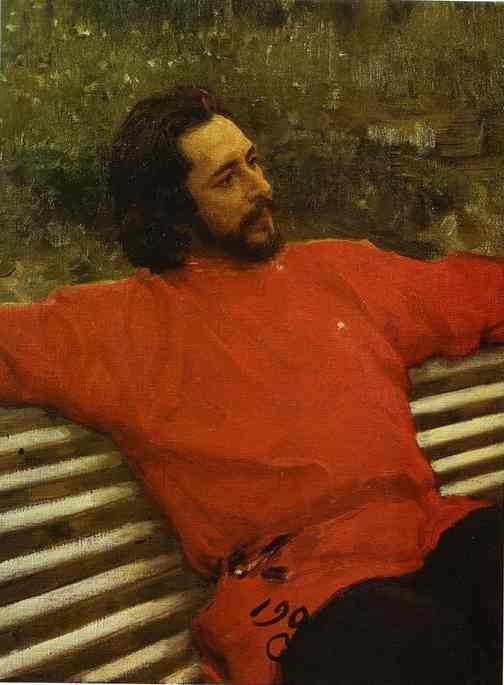 Portrait Of The Author Leonid Andreev — Ilya Yefimovich Repin