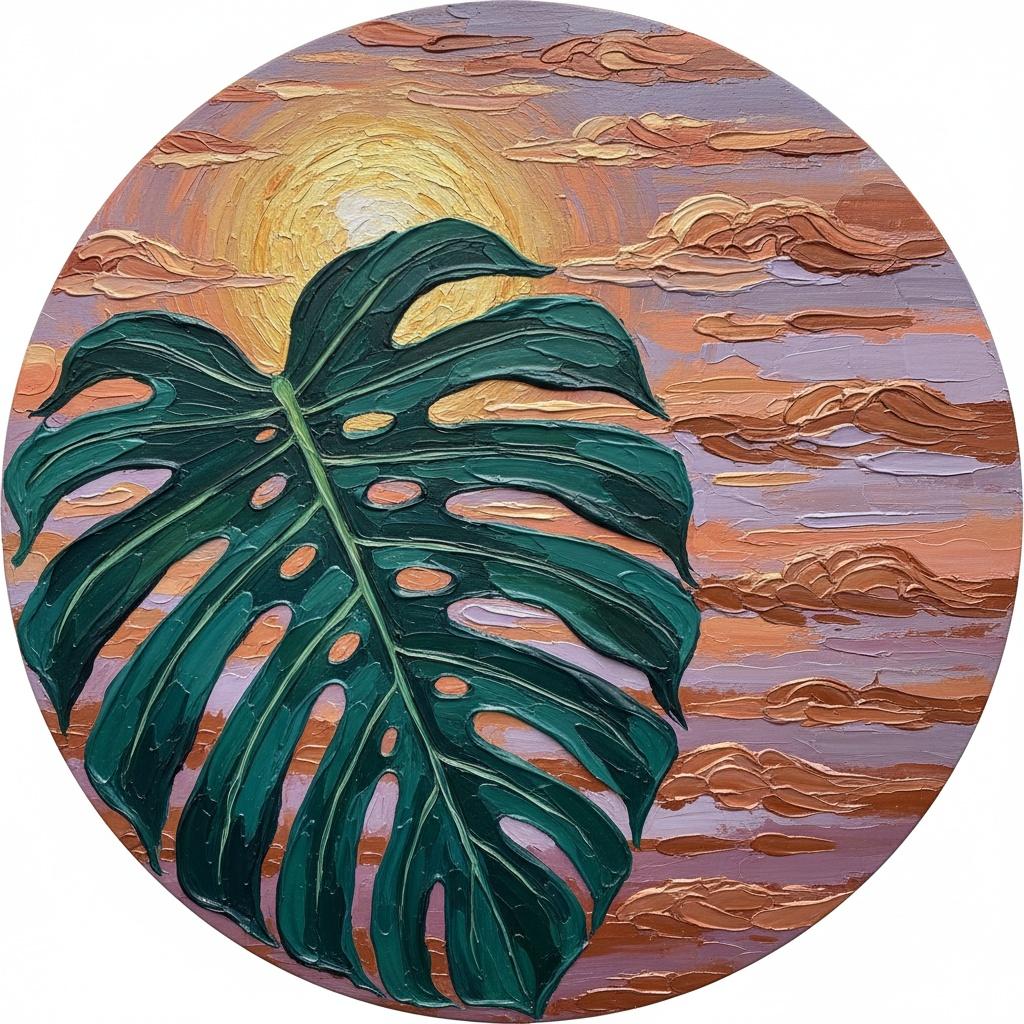 Verdant Majesty Bathed In The Luminous Radiance Of An Amber Horizon — David Moreau