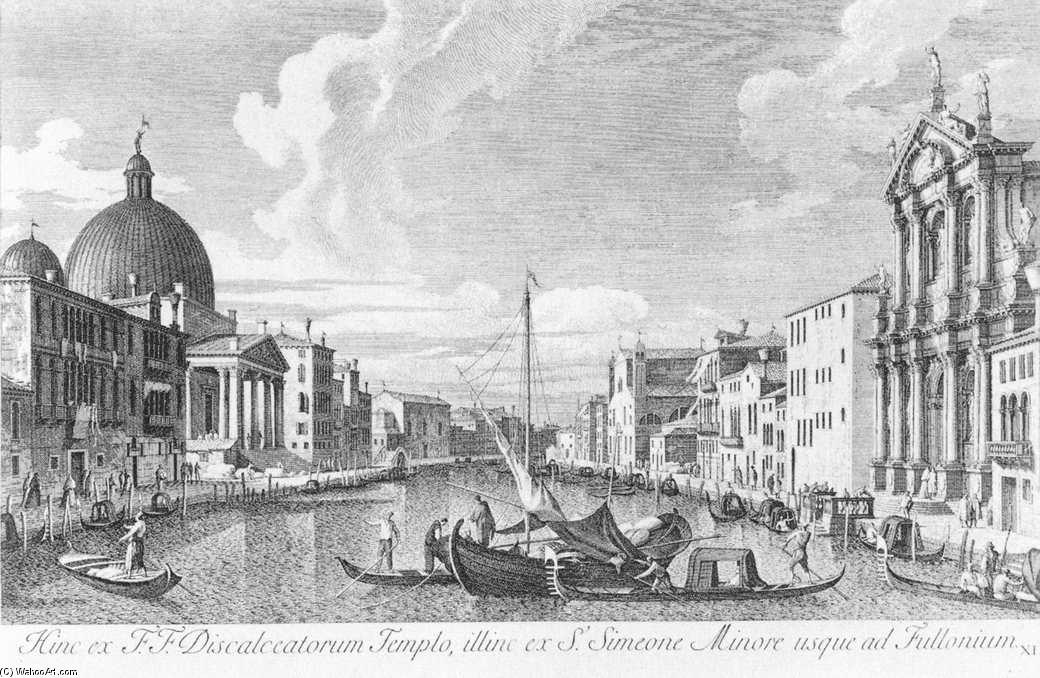 The Canal Grande With San Simeone Piccolo And The Scalzi — Antonio Visentini