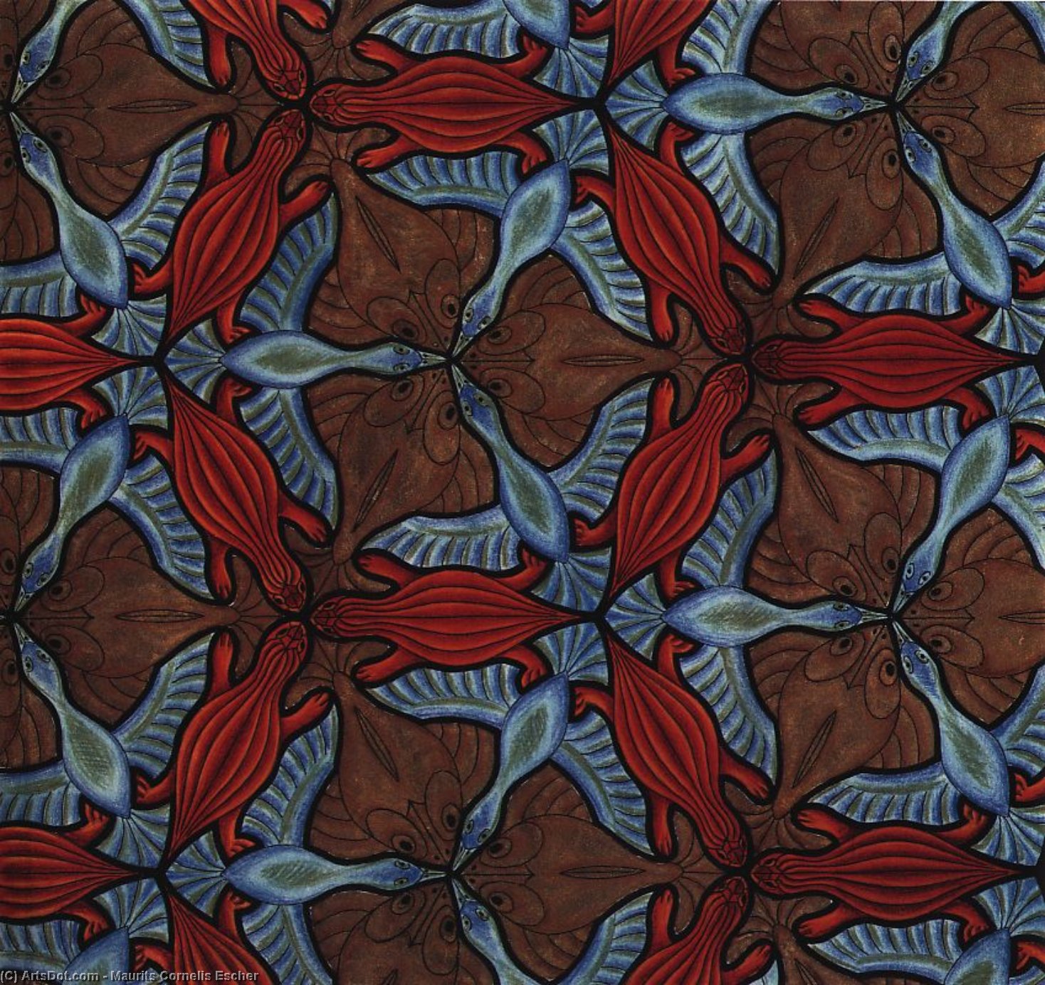 Symmetry Drawing 69 — М. К. Ешер