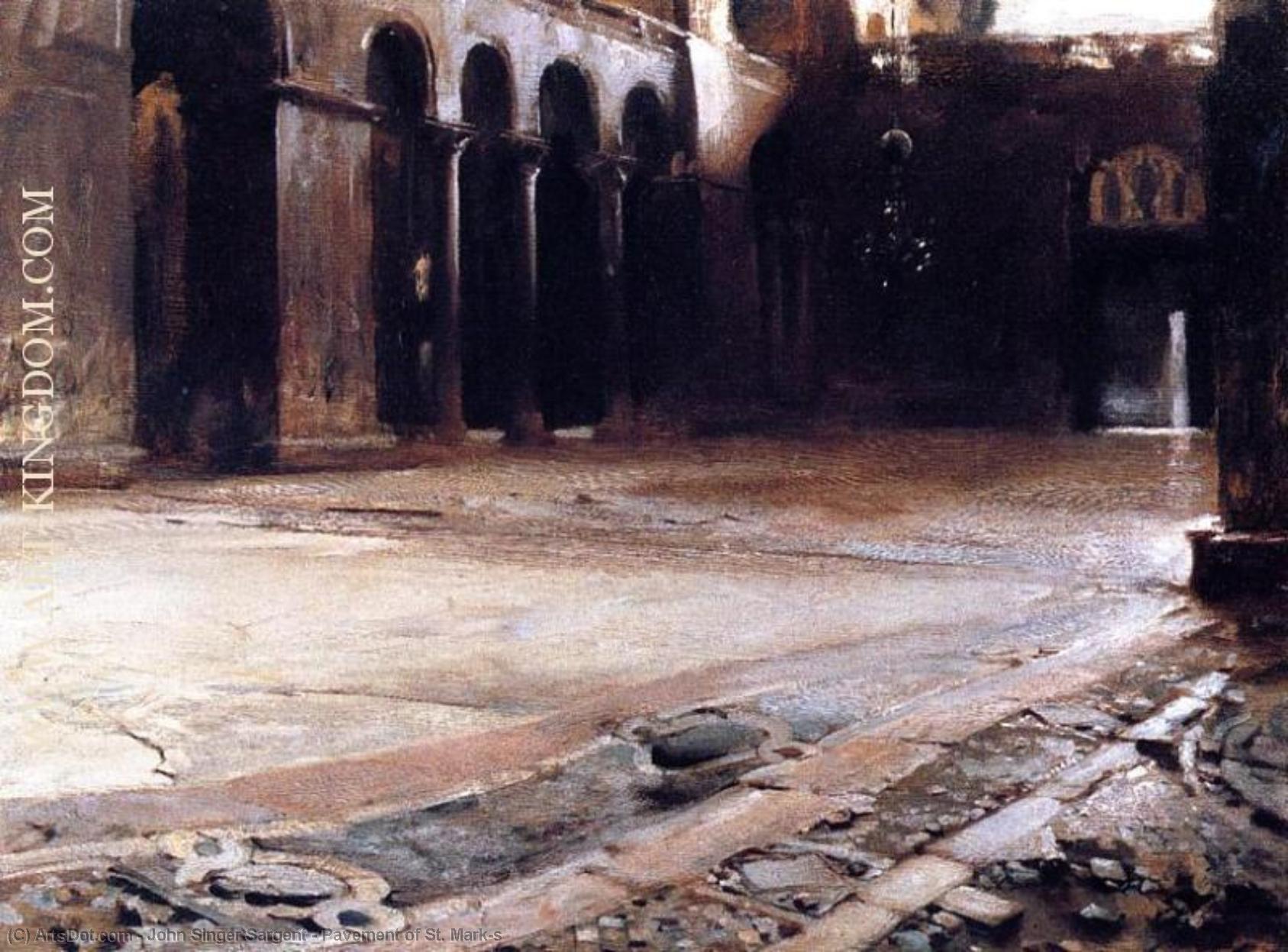 El Pavimento De San Marcos — John Singer Sargent