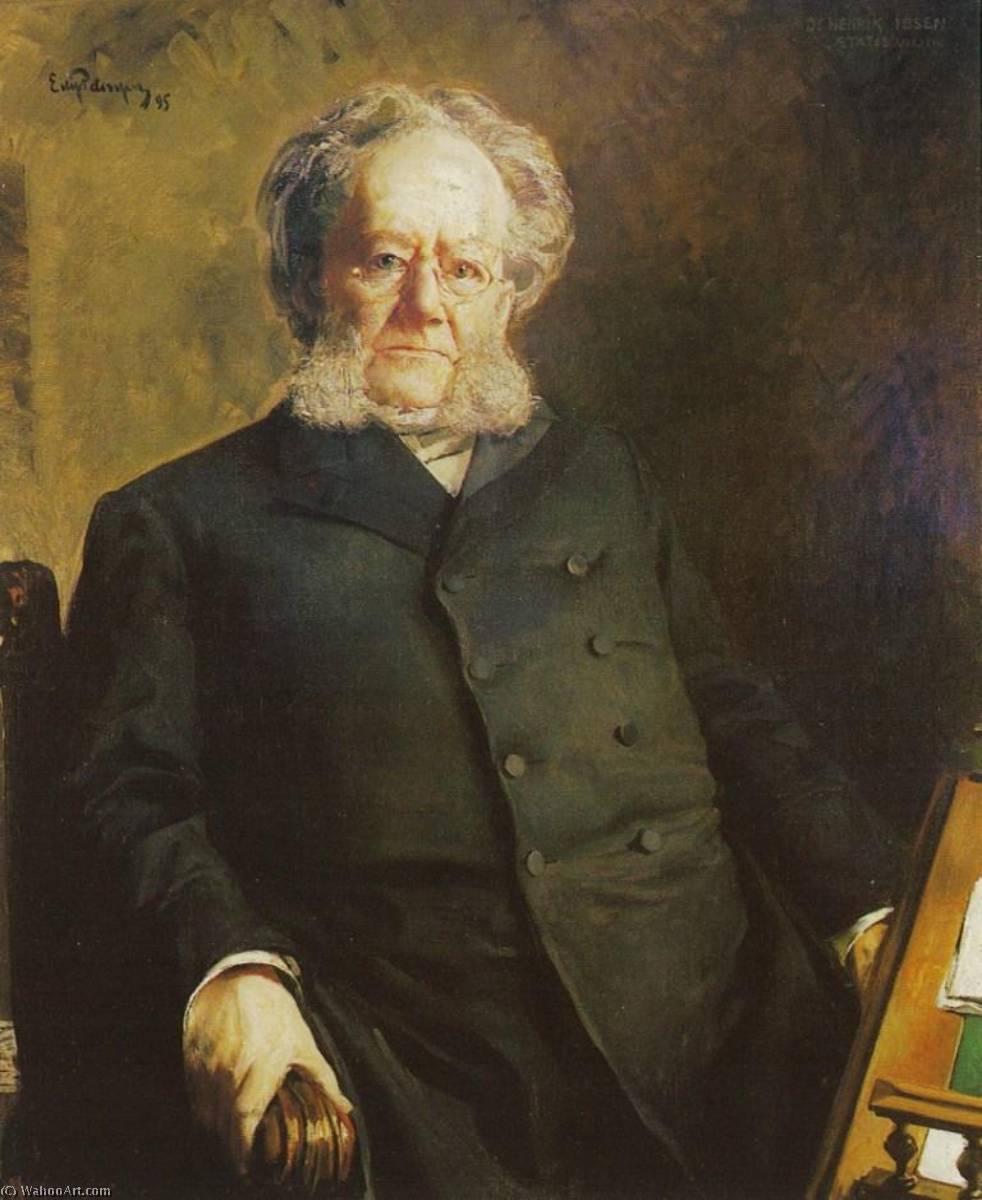 Portrait Of Norwegian Author Henrik Ibsen — Eilif Peterssen