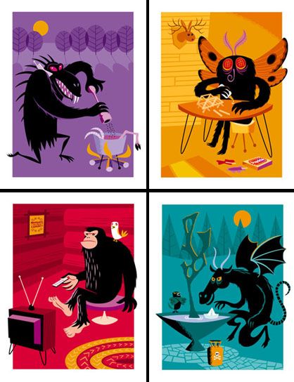 Cryptozoological Species Of North America — Josh Agle (shag)