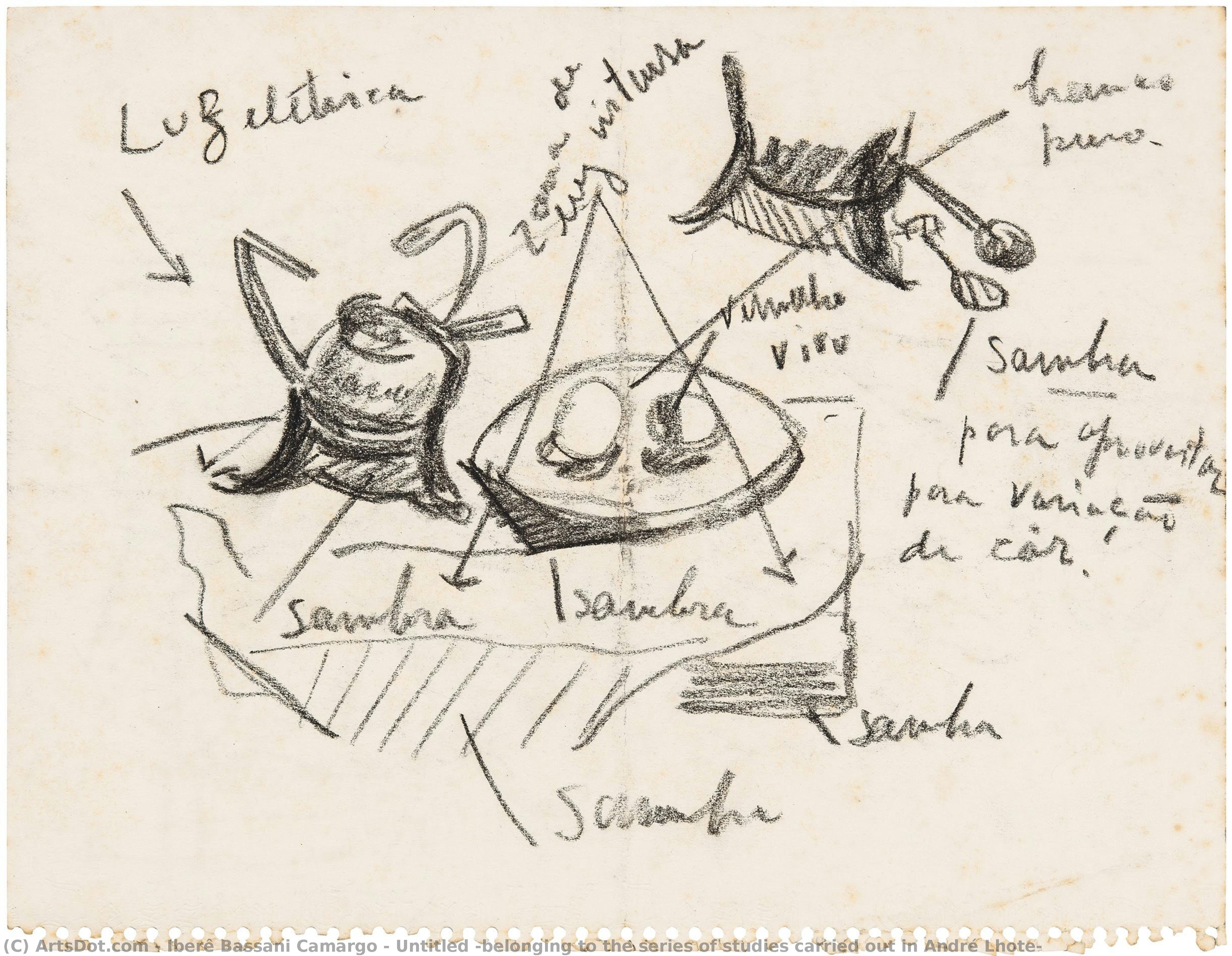 Untitled (belonging To The Series Of Studies Carried Out In André Lhote — Iberê Bassani Camargo