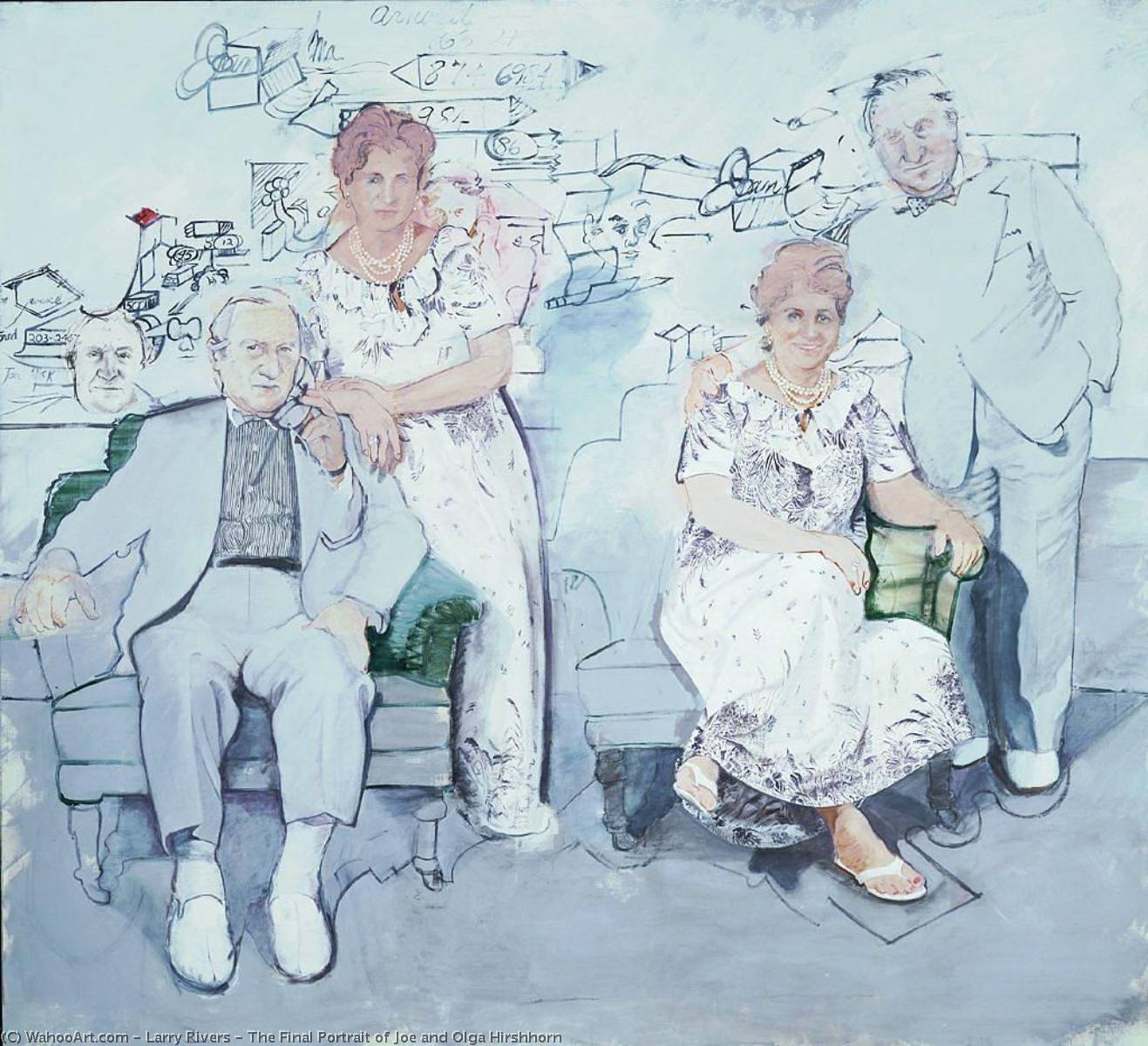 The Final Portrait Of Joe And Olga Hirshhorn — Larry Rivers