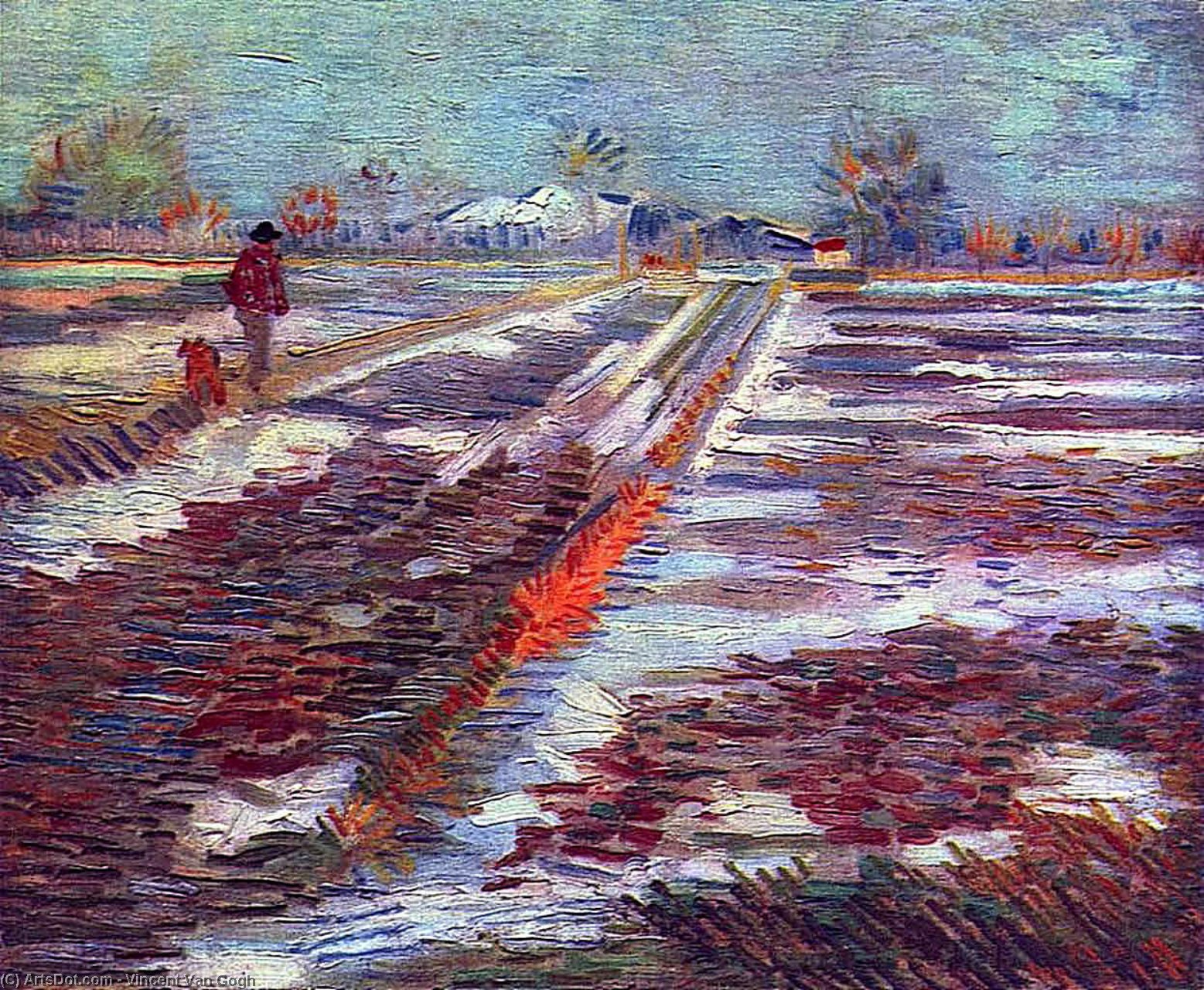 Paisaje Con Nieve — Vincent Willem Van Gogh