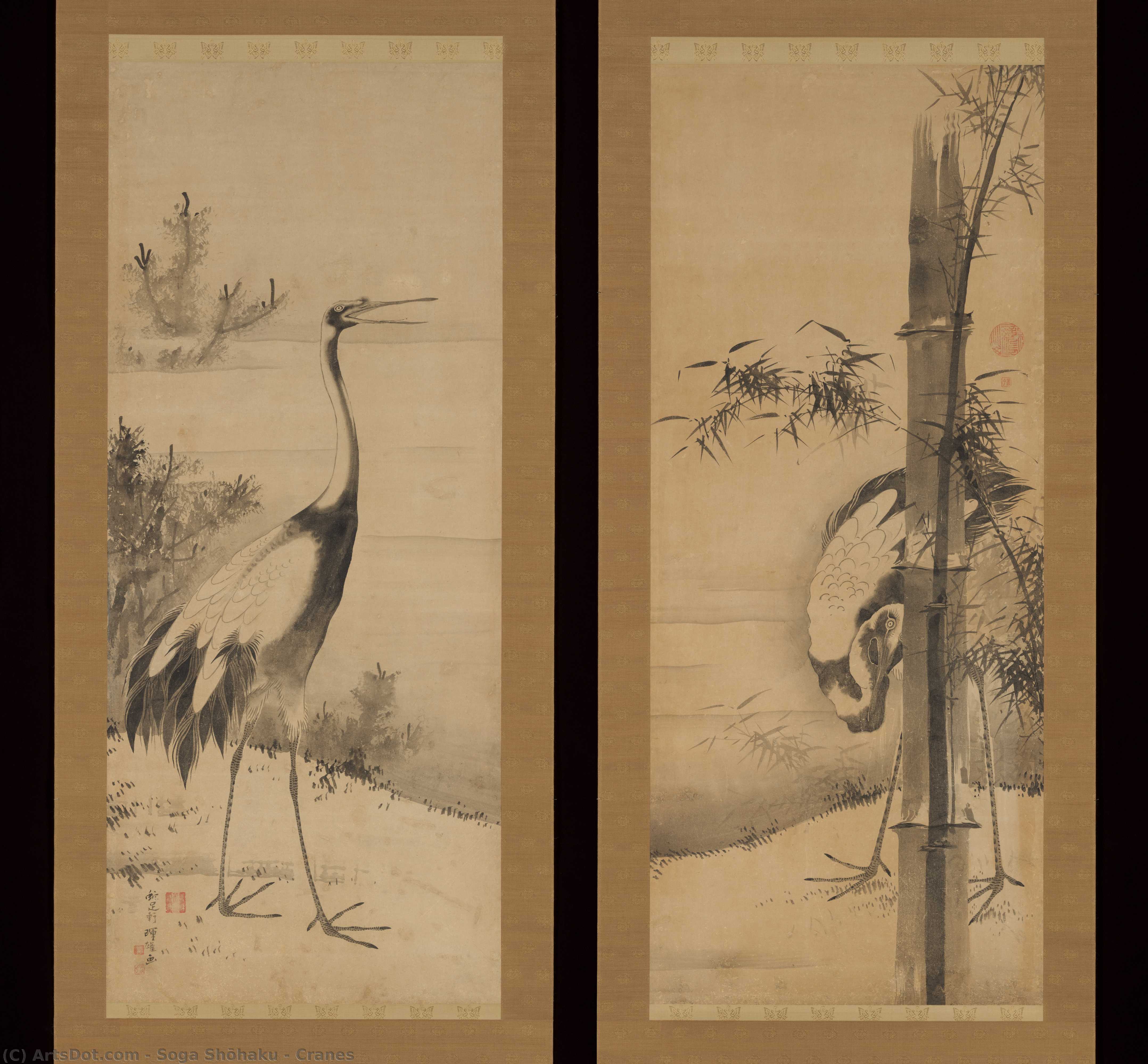 Cranes — Soga Shōhaku