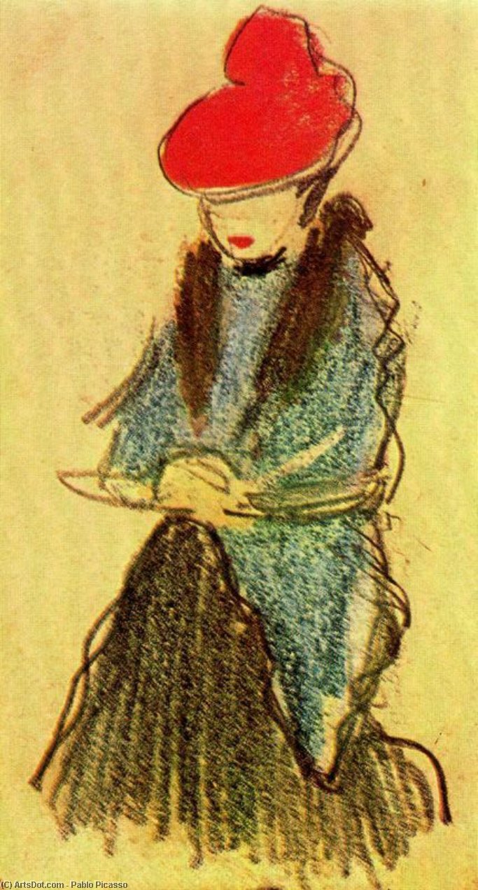 Mujer Sentada De Frente — Pablo Picasso
