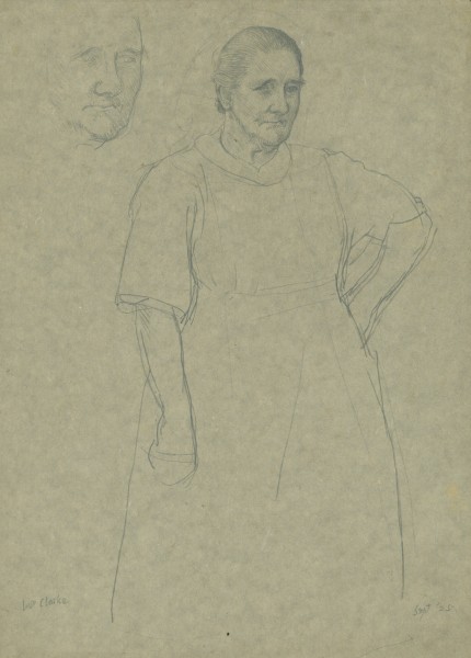 Study Of An Old Woman ('mrs Clarke') For 'the English People — Sir George Clausen