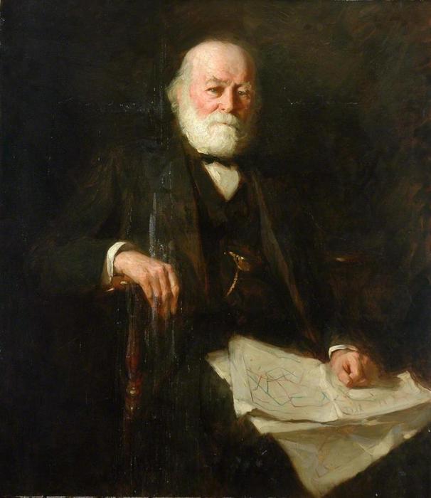 Portrait Of The British Ironmaster Isaac Lowthian Bell — Frank Bramley