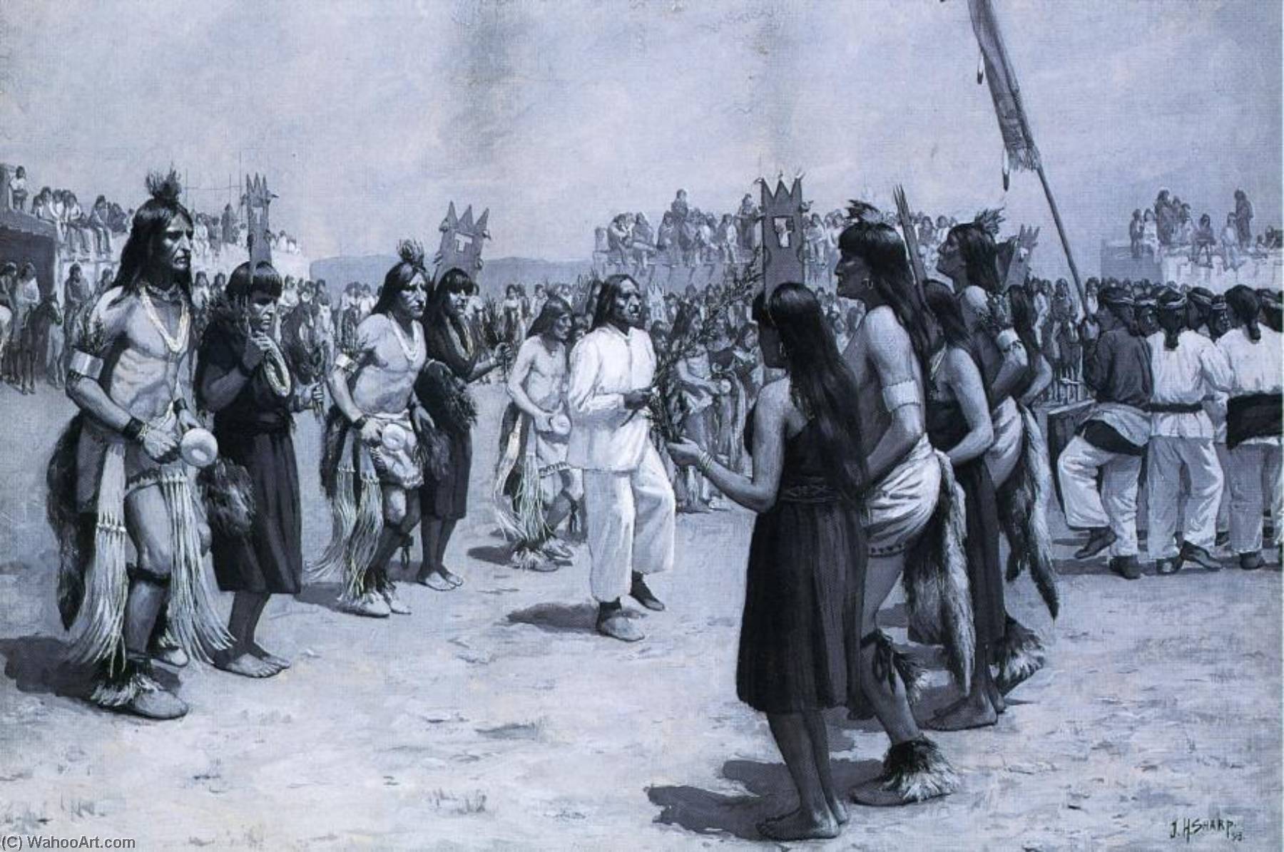 The Harvest Dance Of The Pueblo Indians — Joseph Henry Sharp