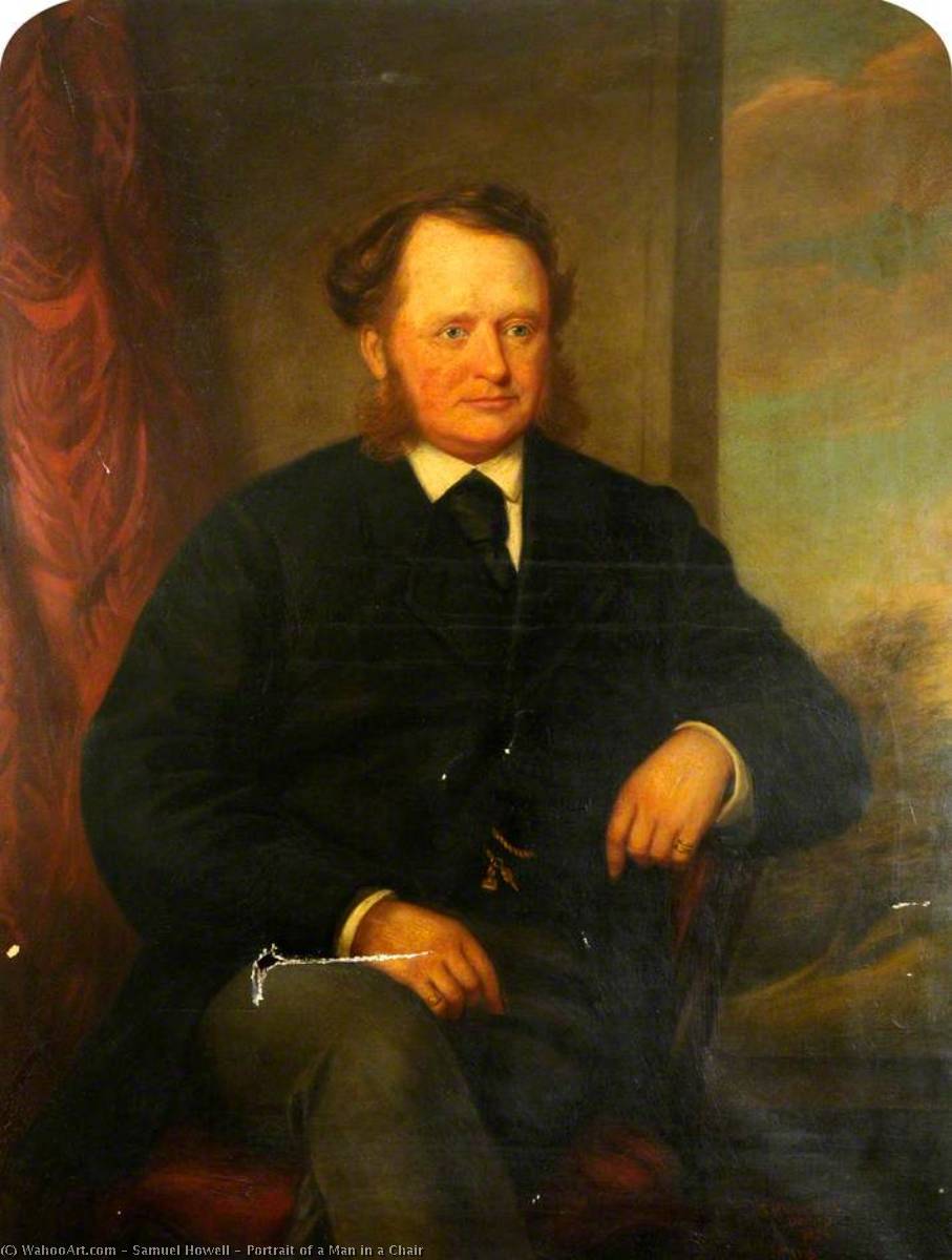 Portrait Of A Man In A Chair — Samuel Howell