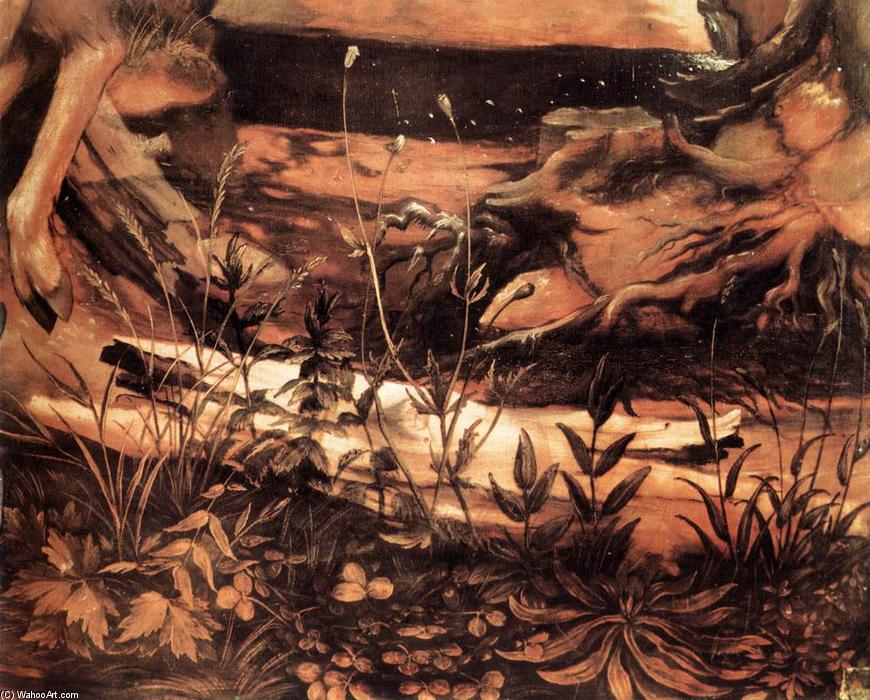 Sts Paul And Anthony In The Desert (detail) — Матијас Гриневалд