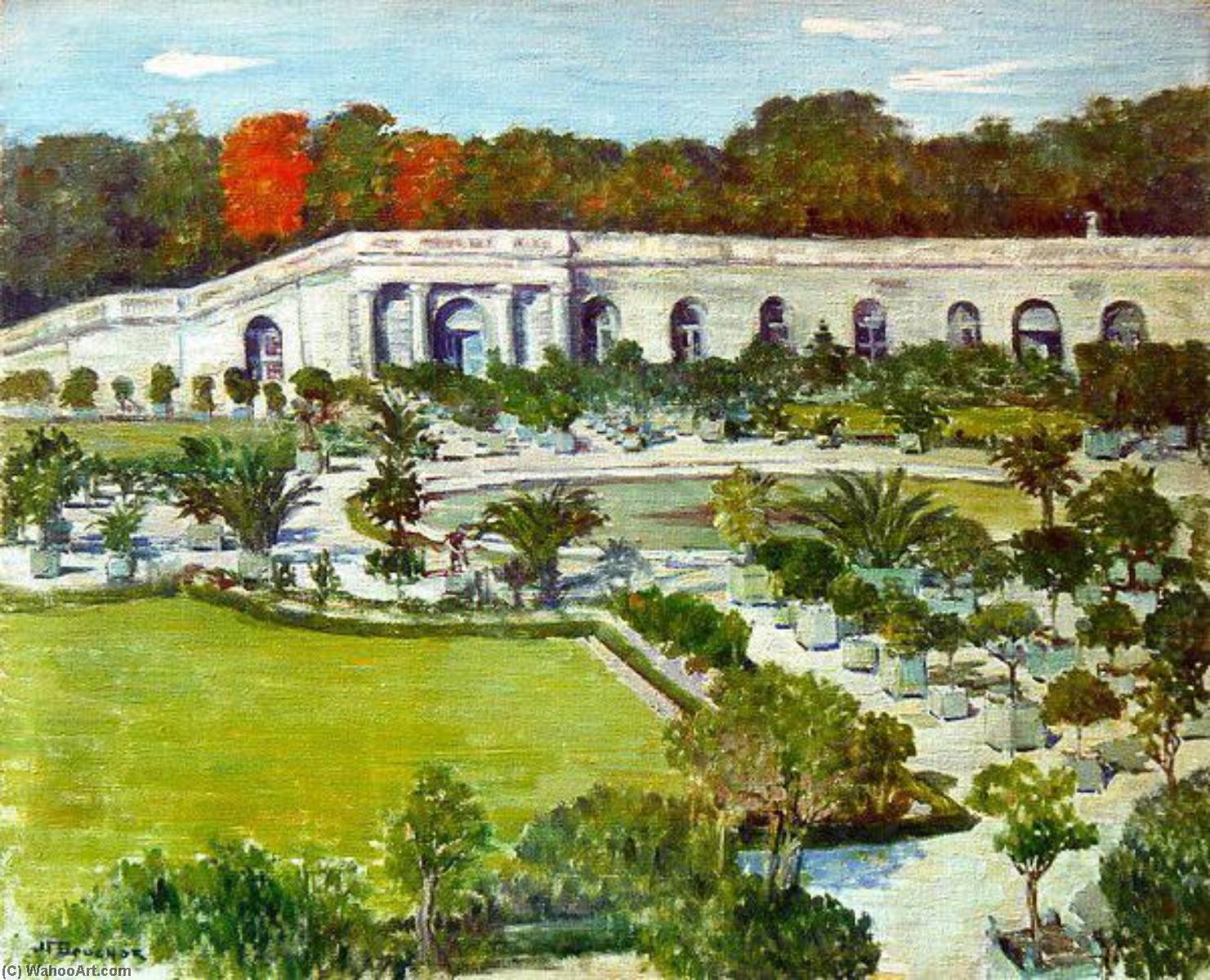 L'orangerie De Versailles (titre Inscrit) — Joseph-félix Bouchor