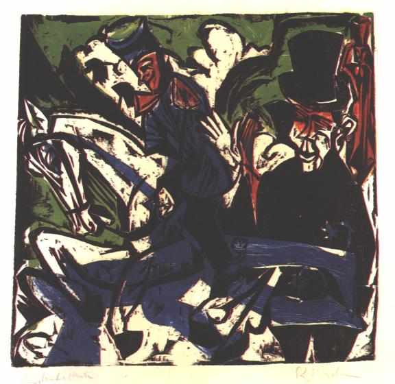 Schlemihls Entcounter With Small Grey Man — Ernst Ludwig Kirchner