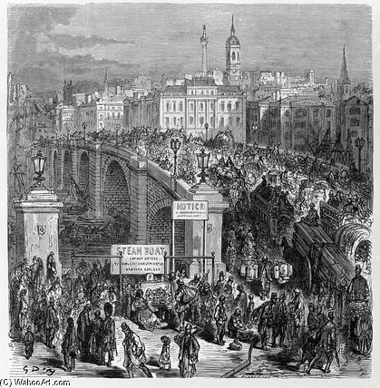 London Bridge, Engraved By Stephane Pannemaker — Доре, Гюстав