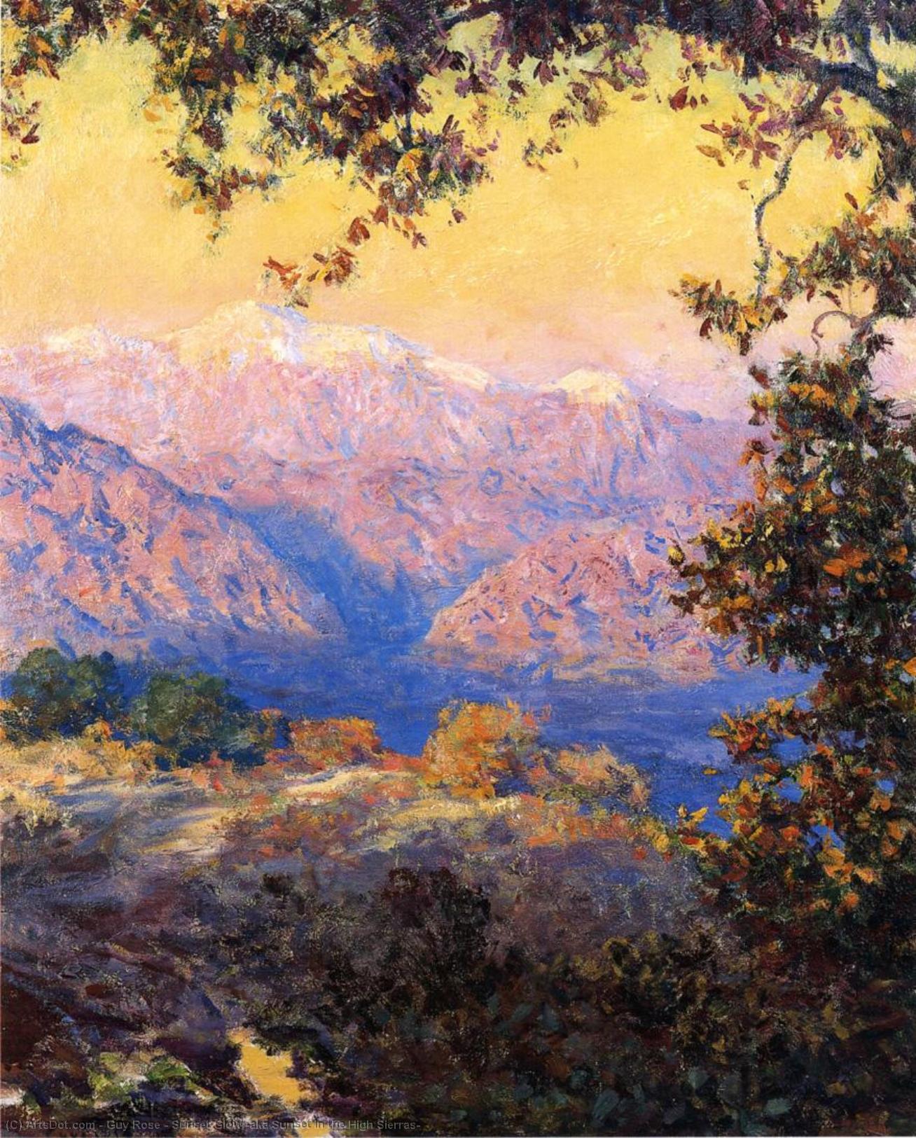 Sunset Glow (aka Sunset In The High Sierras) — Guy Rose