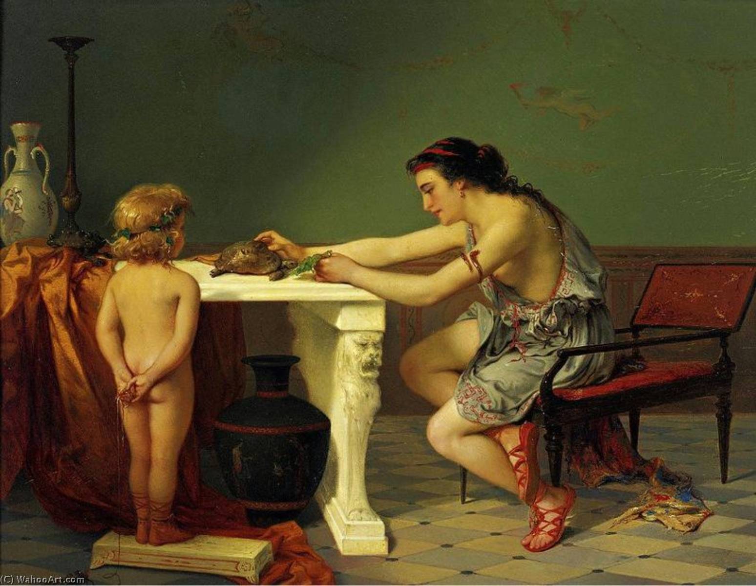 Feeding The Turtle — Pierre Olivier Joseph Coomans