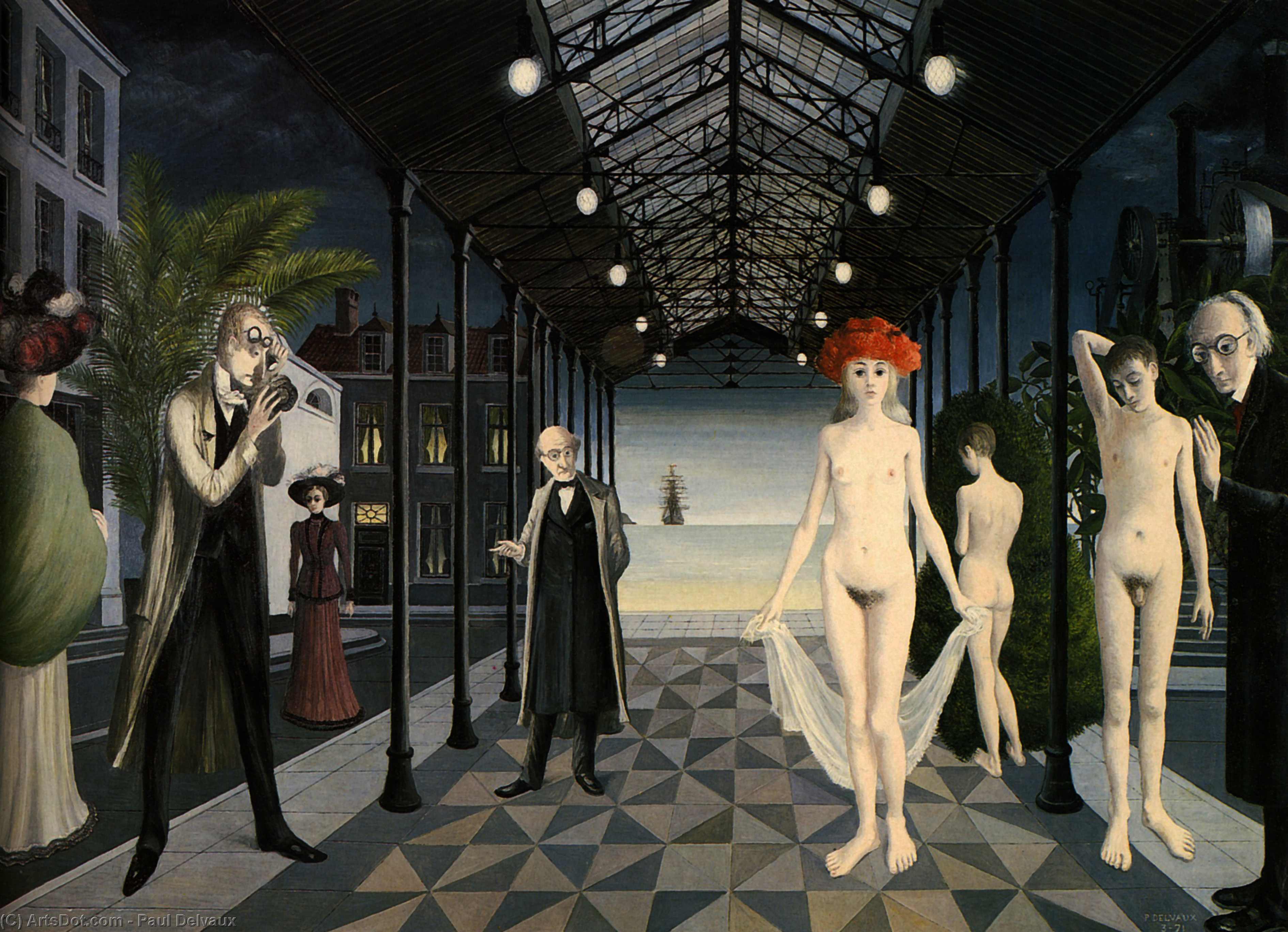 Tribute To Jules Verne — Paul Delvaux