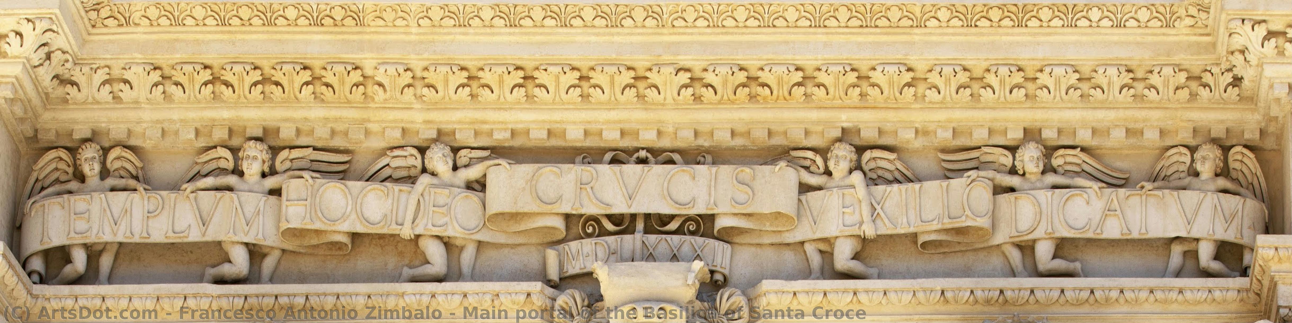 Main Portal Of The Basilica Of Santa Croce — Francesco Antonio Zimbalo