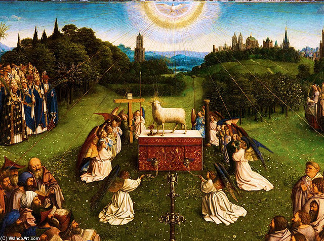 Ghent Altarpiece Or Adoration Of The Mystic Lamb — Hubert Van Eyck