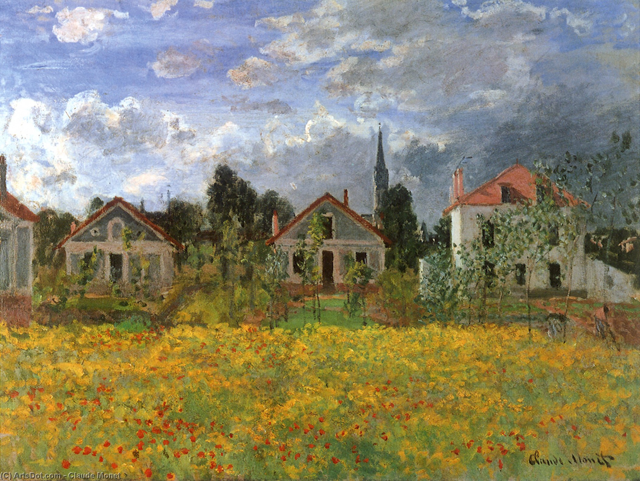 Houses At Argenteuil — Claude Monet