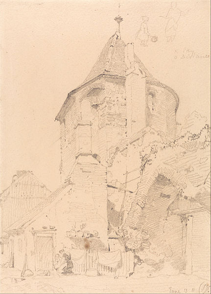 Yarmouth, The North-west Tower — John Sell Cotman