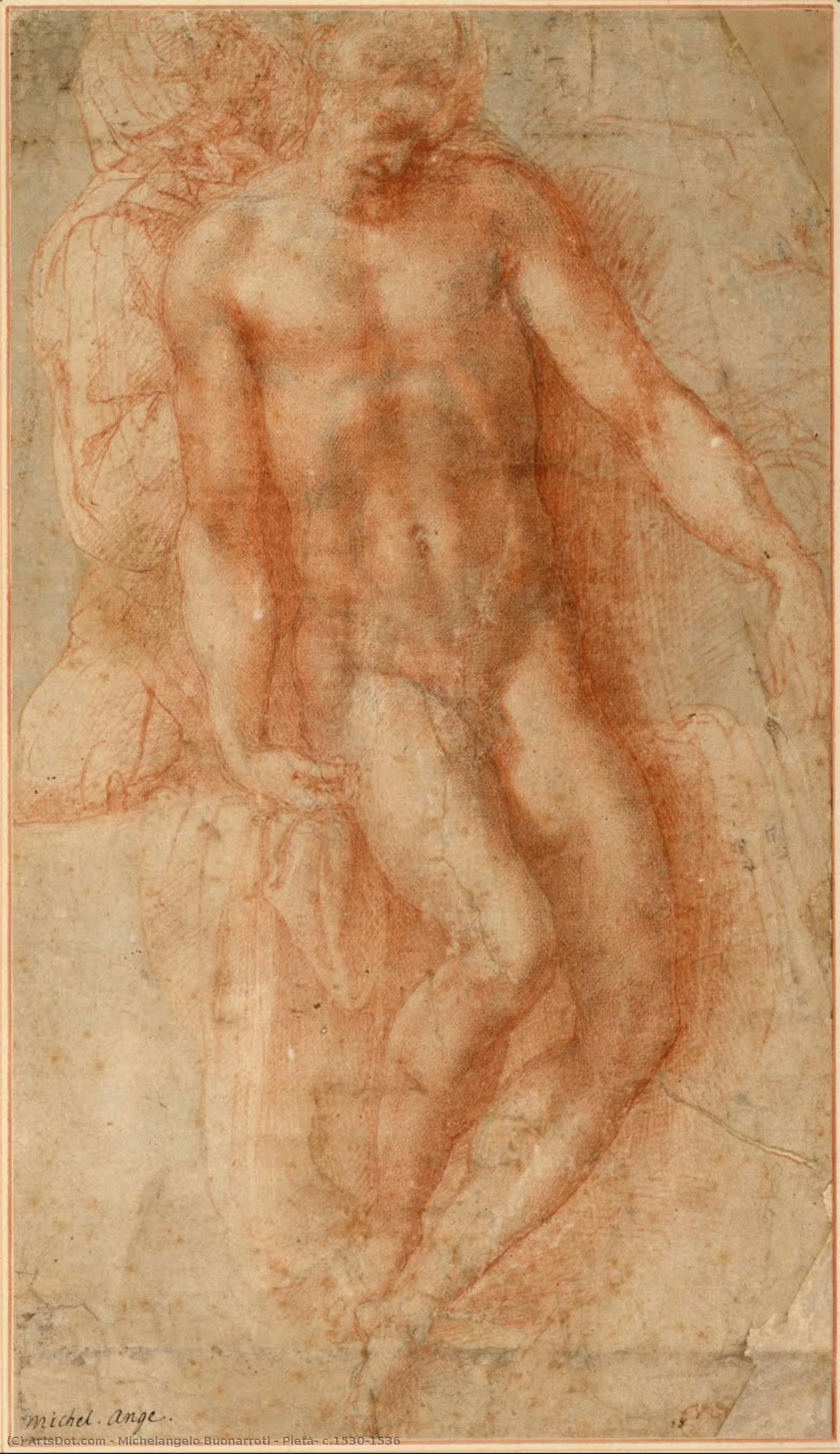Pietà, C.1530-1536 — Микеланджело Буонарроти