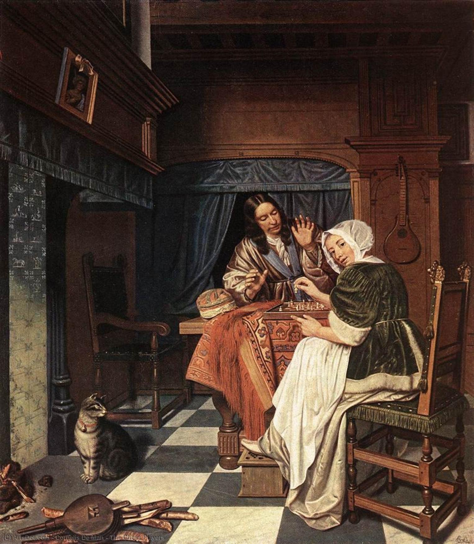 The Chess Players — Cornelis De Man