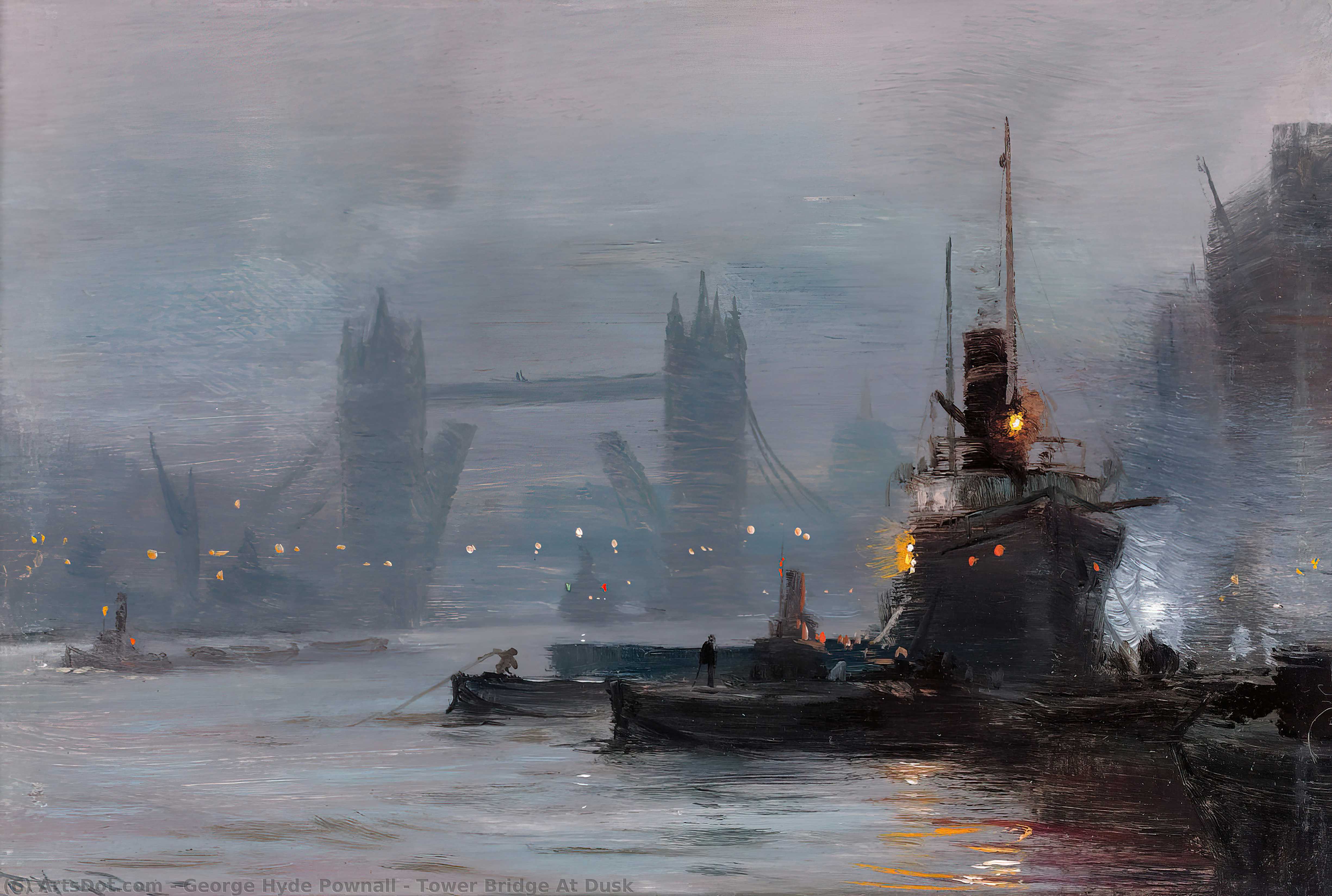 Tower Bridge At Dusk — George Hyde Pownall