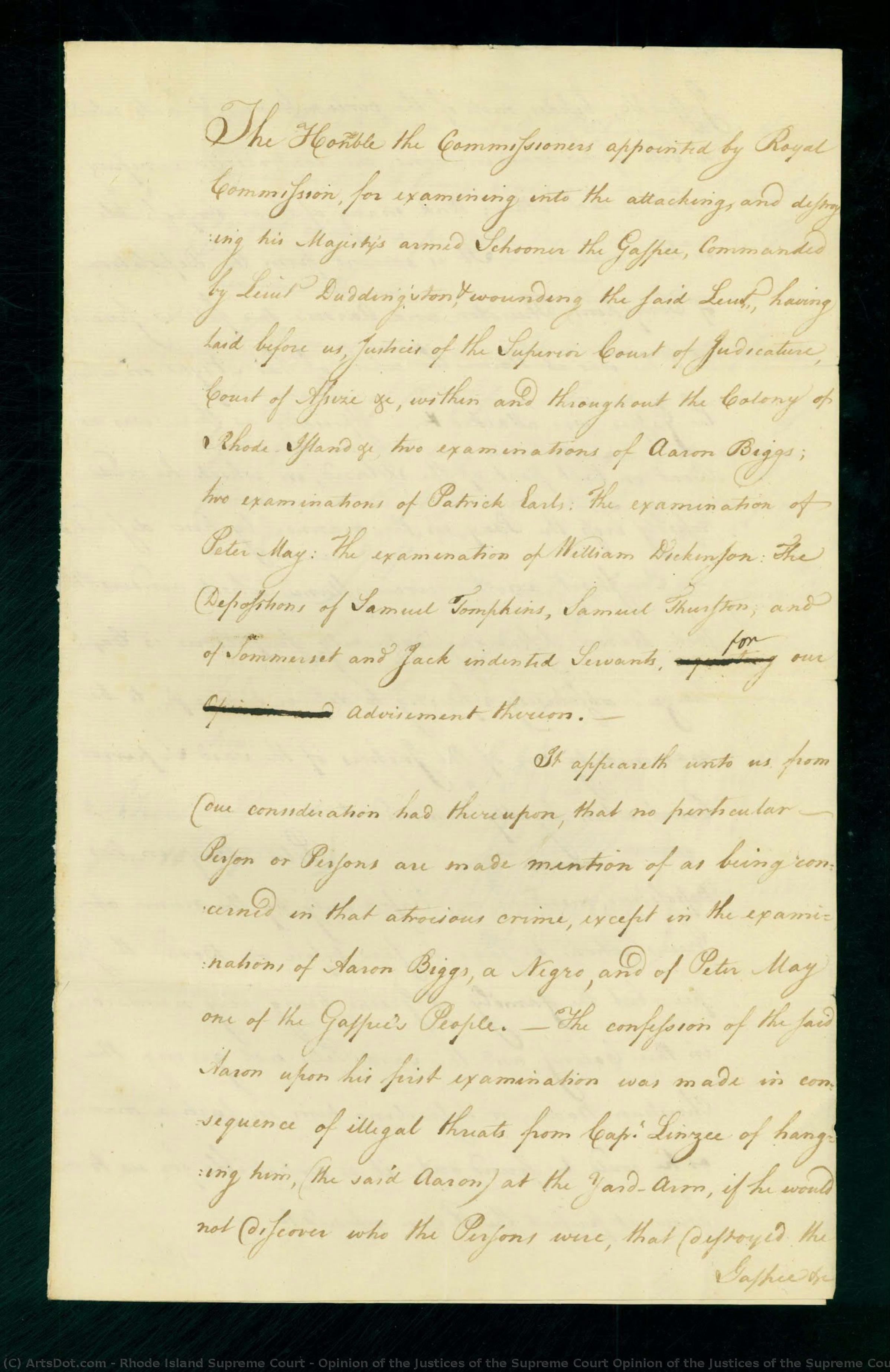 Opinion Of The Justices Of The Supreme Court Opinion Of The Justices Of The Supreme Court, Page 1 — Rhode Island Supreme Court