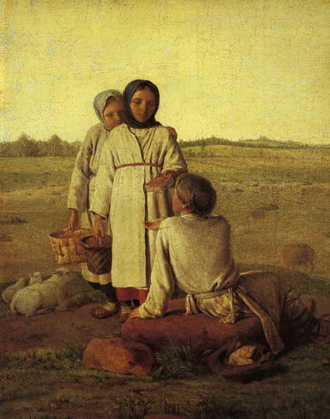 Peasant Children In The Field — Alexei Venetsianov