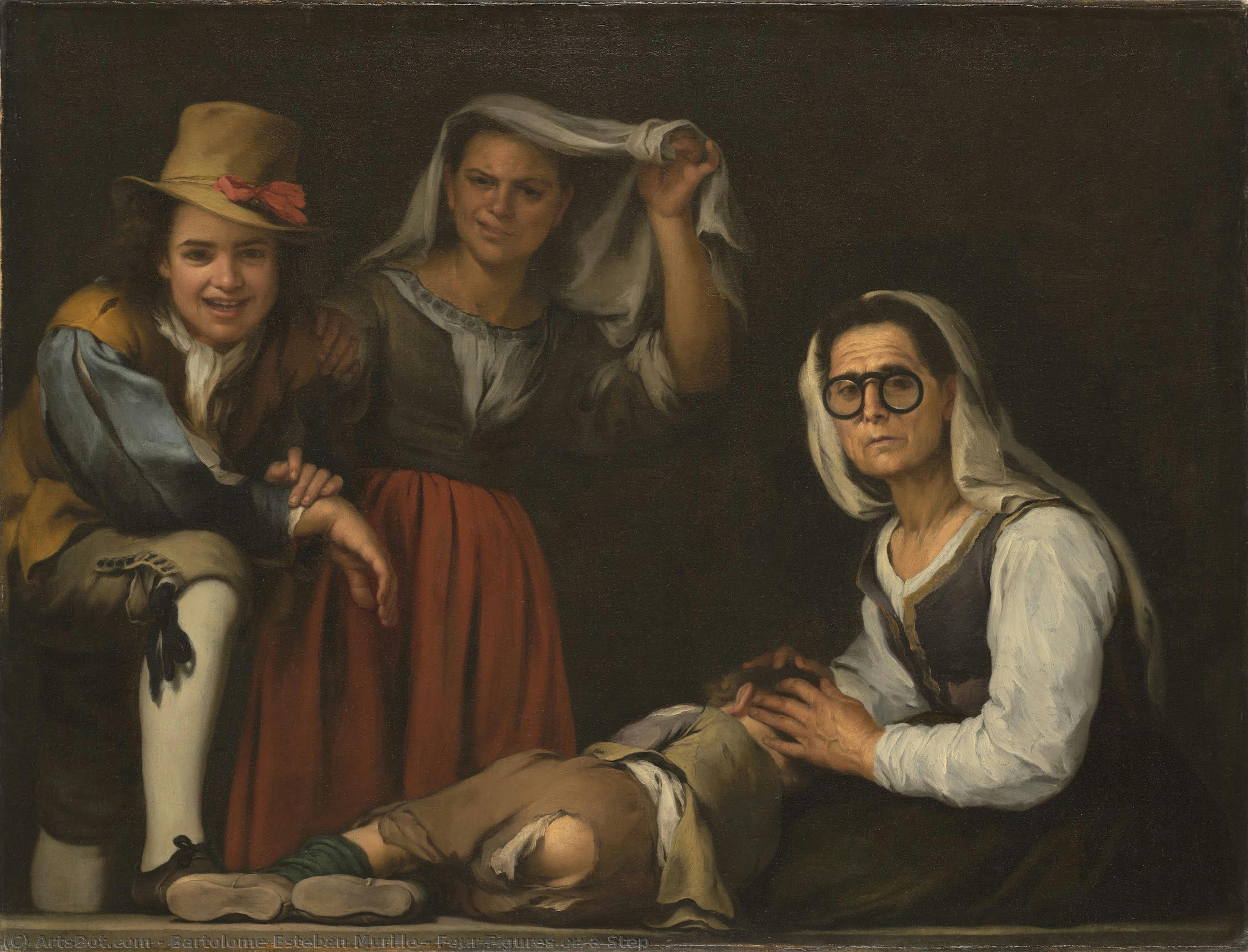 Four Figures On A Step — Бартоломе Эстебан Мурильо