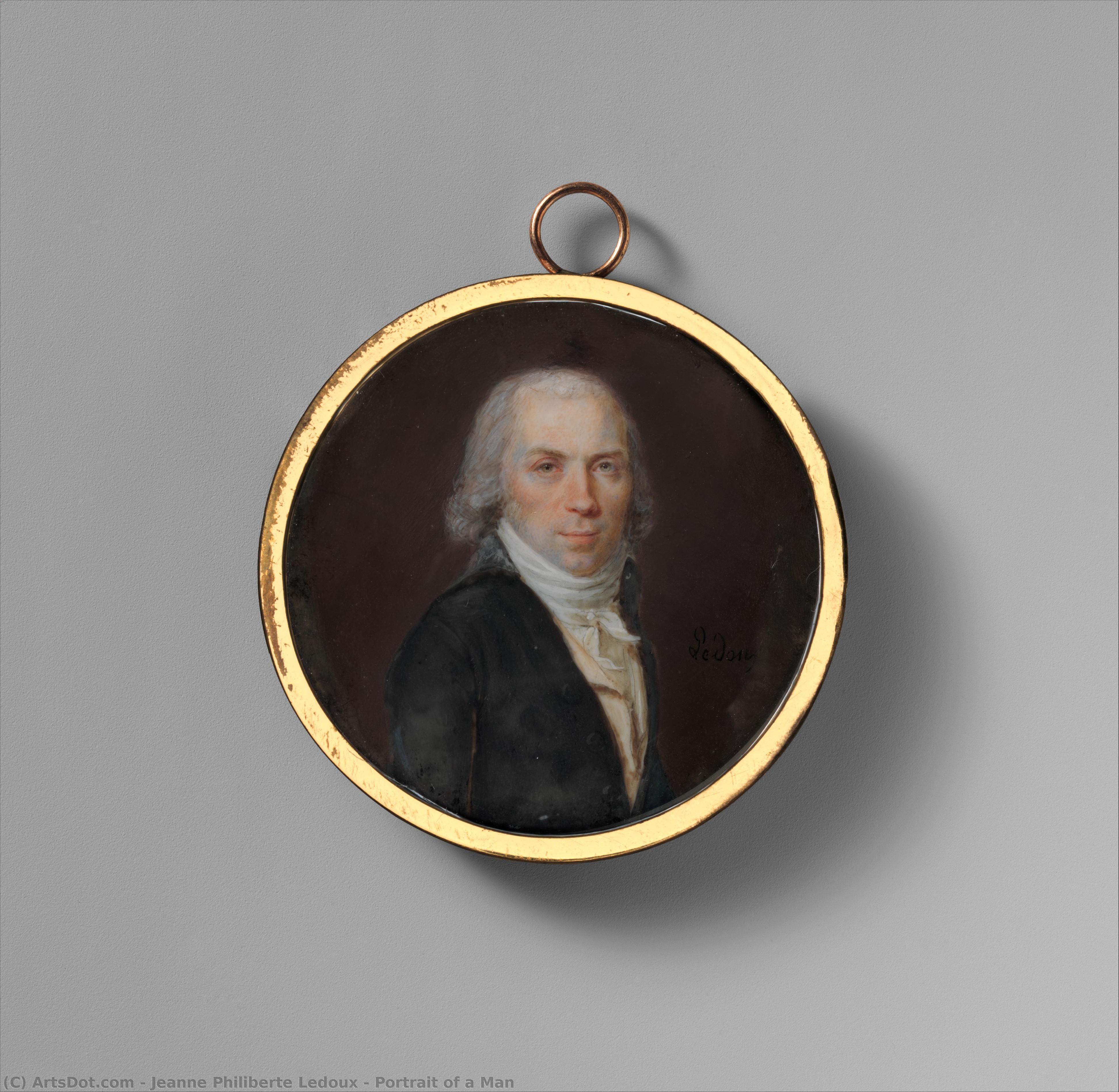 Portrait Of A Man — Jeanne-philiberte Ledoux