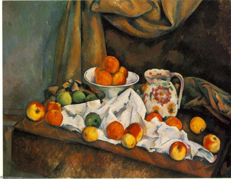Compotier Pitcher Fruit — Поль Сезанн