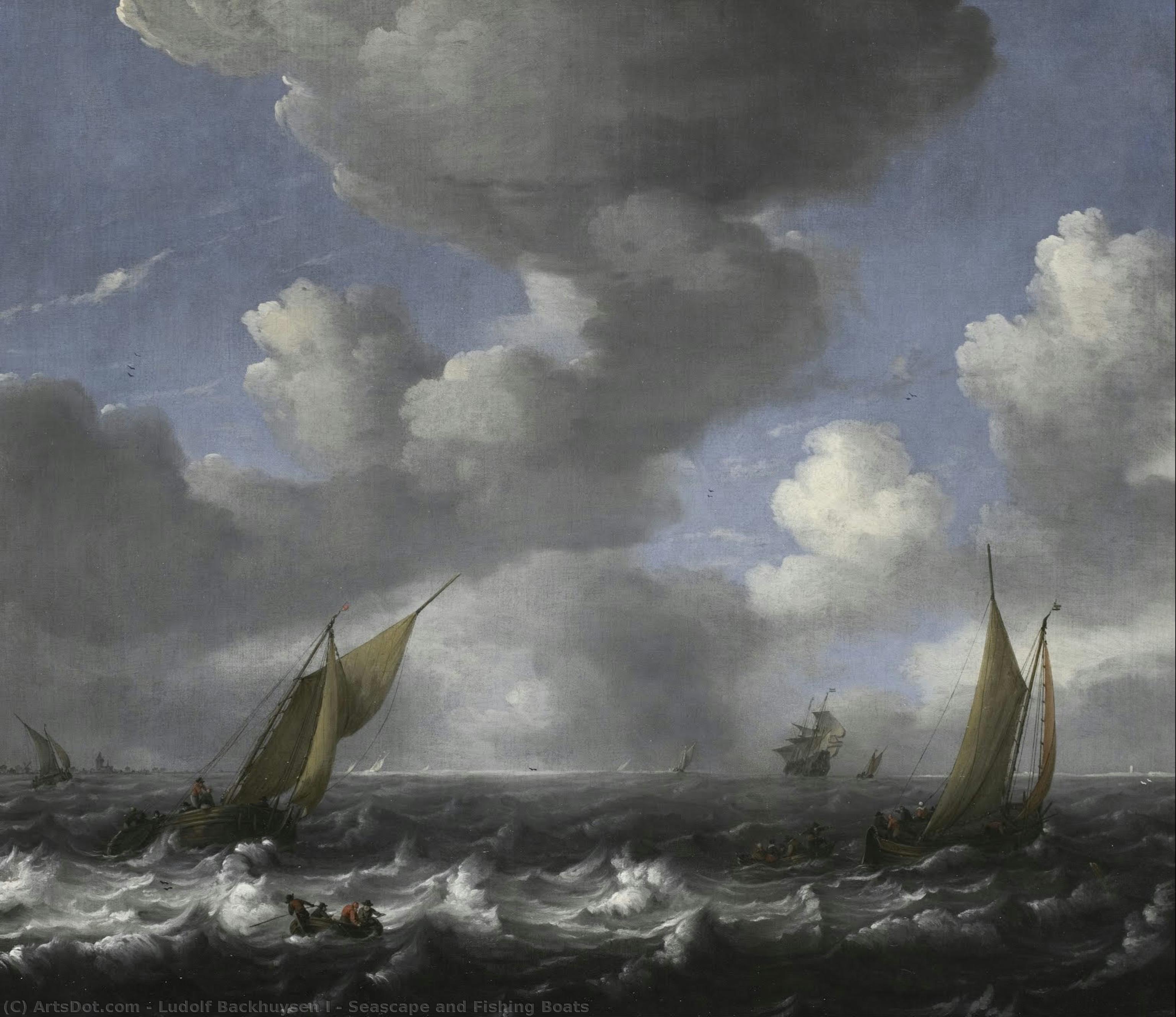 Seascape And Fishing Boats — Ludolf Backhuysen I