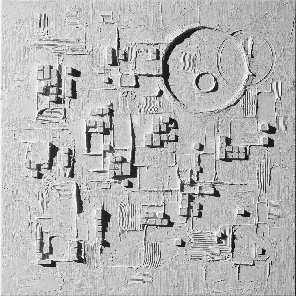Monolithic Resonance: A Singular Monochromatic Study Of Sculptural Light And Geometric Shadow — David Moreau