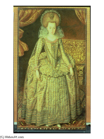 Peake Portrait Of Queen Elizabeth Of Bohemia — Robert Peake The Elder