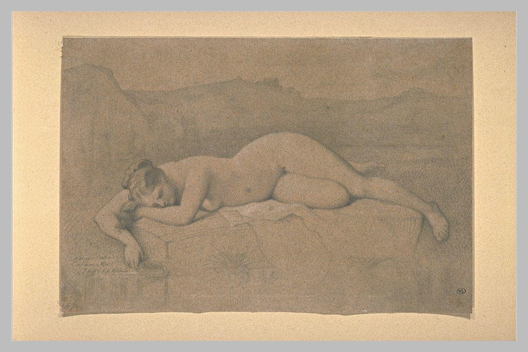 Naked Woman Lying On A Rock — Jean-auguste-dominique Ingres