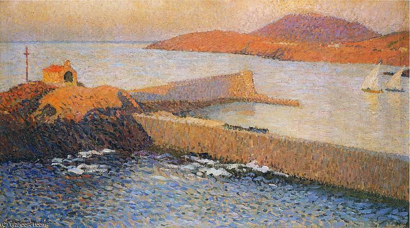 Collioure La Chapelle Sur La Digue — Henri Jean Guillaume Martin