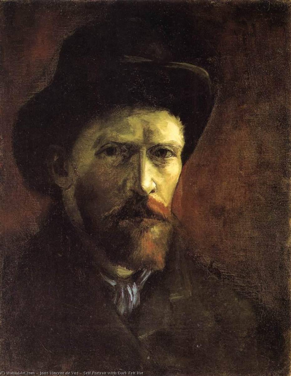 Self Portrait With Dark Felt Hat — Йусс Винсент Де Во