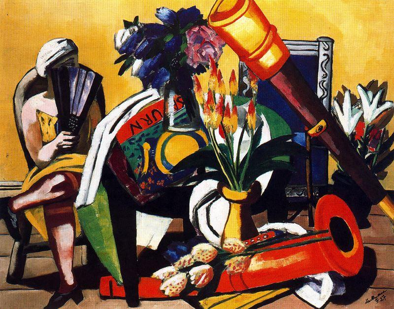 Large Still Life With Telescope — Макс Бекманн