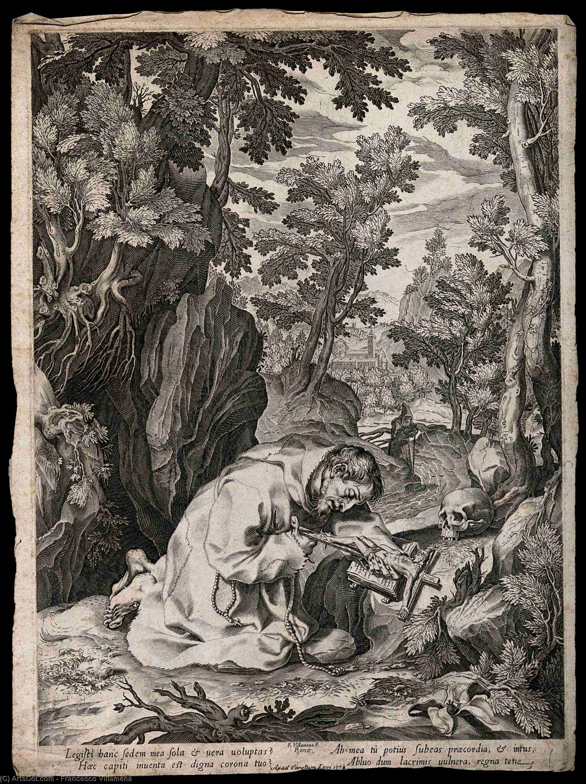 Saint Francis Of Assisi — Francesco Villamena