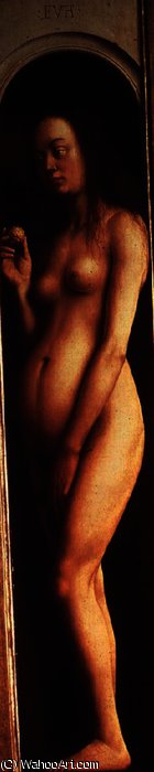 Detail From The Right Wing Of The Ghent Altarpiece — Hubert Van Eyck