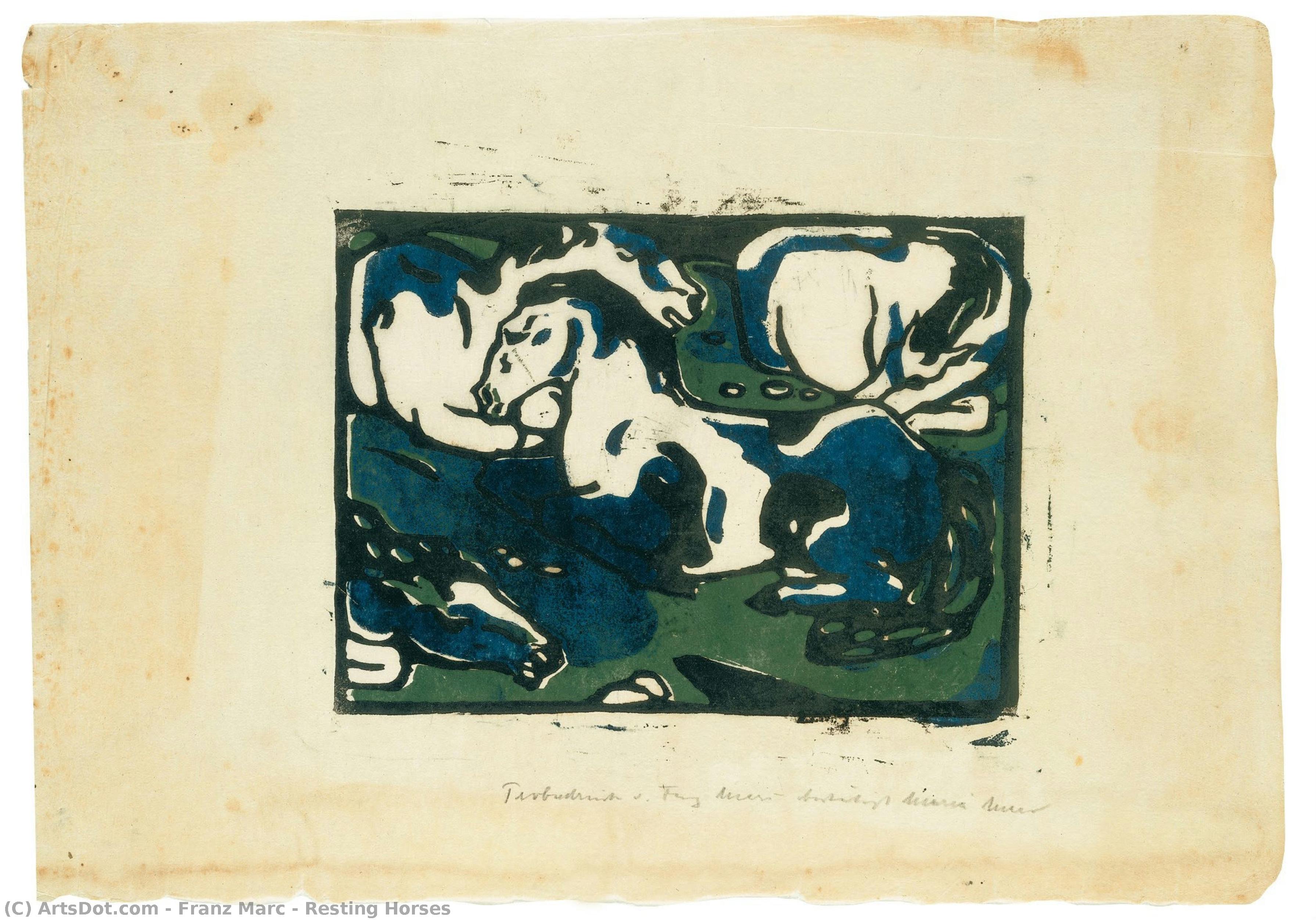 Resting Horses — Франц Марк