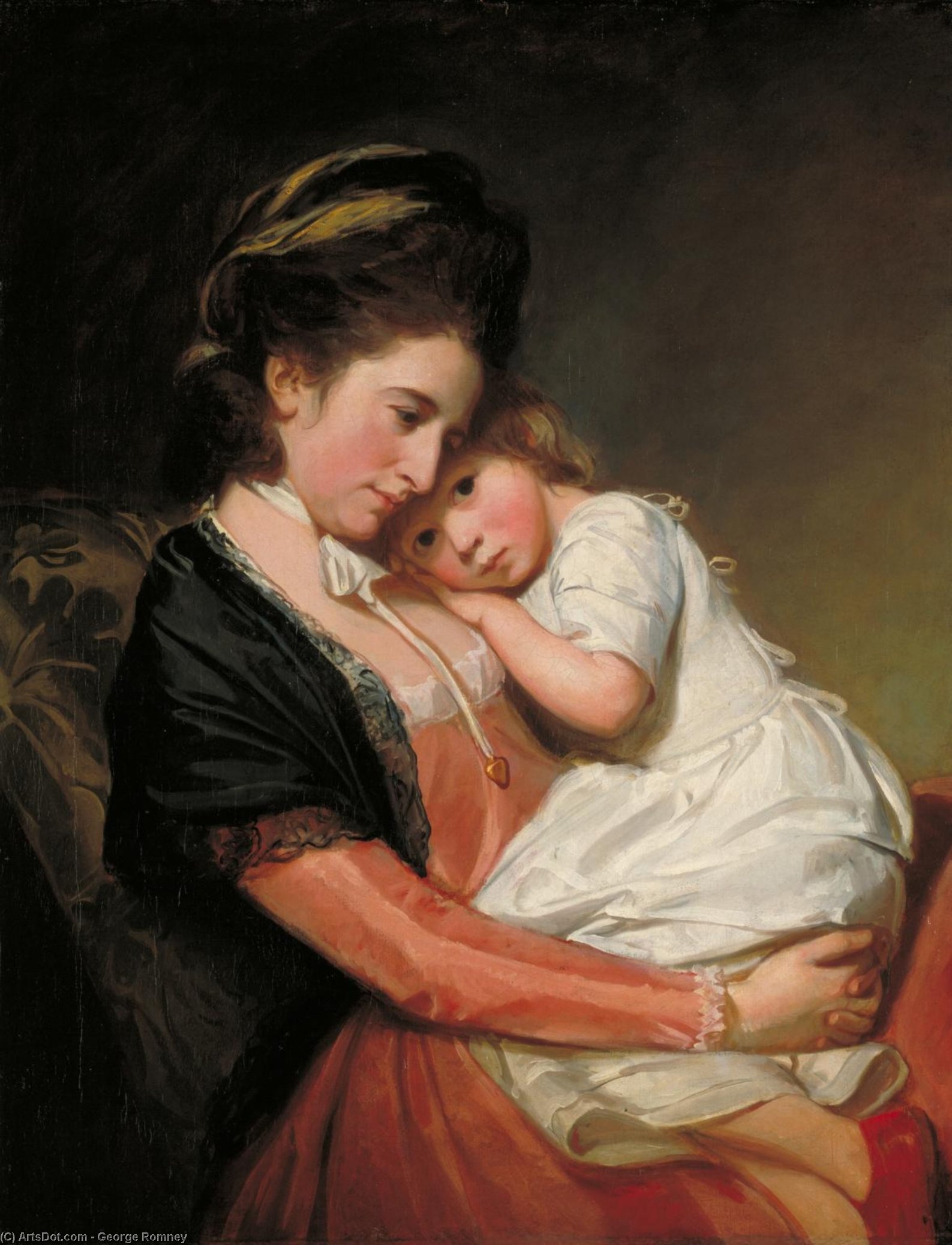 La Señora Johnstone Y Su Hijo — George Romney