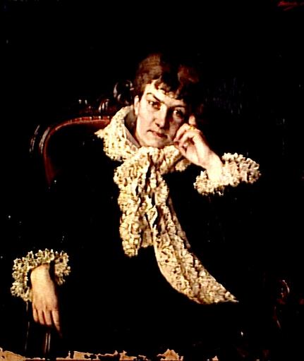 Portrait De Mme Céline Schneider, Née Sieffert (1843 1906) — Lothar Von Seebach