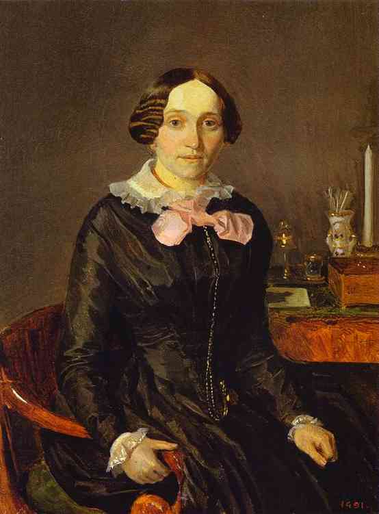 Portrait Of Ye. P. Zhdanovich — Pável Fedotov